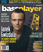 cover for Bass Player Magazine April 2015
