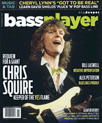 cover for Bass Player Magazine November 2015