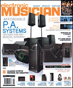 cover for Electronic Musician Magazine June 2015