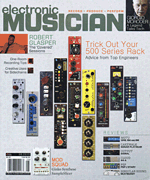 cover for Electronic Musician Magazine August 2015
