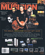 cover for Electronic Musician Magazine December 2015