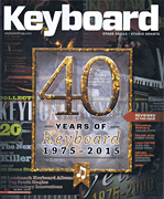 cover for Keyboard Magazine October 2015