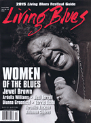 cover for Living Blues Magazine April 2015