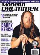 cover for Modern Drummer Magazine March 2016