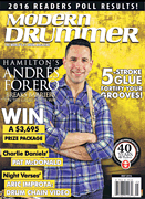 cover for Modern Drummer Magazine May 2016