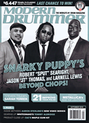 cover for Modern Drummer Magazine September 2016