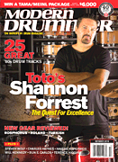 cover for Modern Drummer Magazine October 2016
