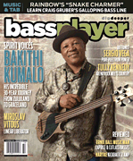 cover for Bass Player Magazine October 2016