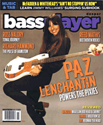 cover for Bass Player Magazine November 2016