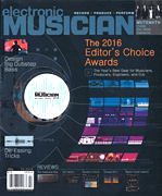 cover for Electronic Musician Magazine February 2016