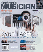 cover for Electronic Musician Magazine April 2016