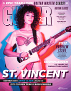 cover for Guitar World Magazine Feb 2017