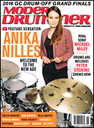 cover for Modern Drummer Magazine June 2017