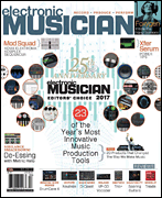 cover for Electronic Musician Magazine February 2017