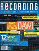cover for Recording Magazine June 2017