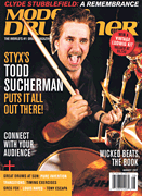cover for Modern Drummer Magazine August 2017