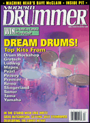 cover for Modern Drummer Magazine February 2000
