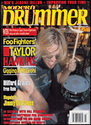 cover for Modern Drummer Magazine March 2000