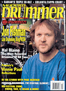 cover for Modern Drummer Magazine October 2000