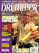 cover for Modern Drummer Magazine November 2001