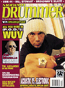 cover for Modern Drummer Magazine December 2001