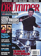 cover for Modern Drummer Magazine March 2002