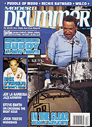 cover for Modern Drummer Magazine April 2002