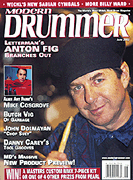 cover for Modern Drummer Magazine June 2002