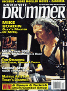 cover for Modern Drummer Magazine October 2002