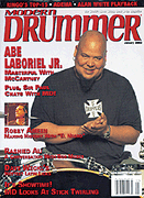 cover for Modern Drummer Magazine January 2003