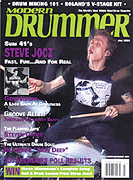 cover for Modern Drummer Magazine July 2003