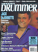 cover for Modern Drummer Magzine October 2003