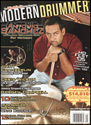 cover for Modern Drummer Magazine May 2005