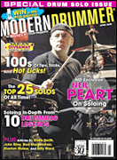cover for Modern Drummer Magazine Back Issue - April 2006