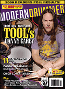 cover for Modern Drummer Magazine Back Issue - July 2006