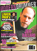 cover for Modern Drummer Magazine Back Issue - July 2007