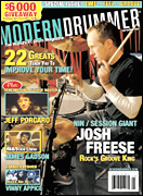 cover for Modern Drummer Magazine Back Issue - September 2007